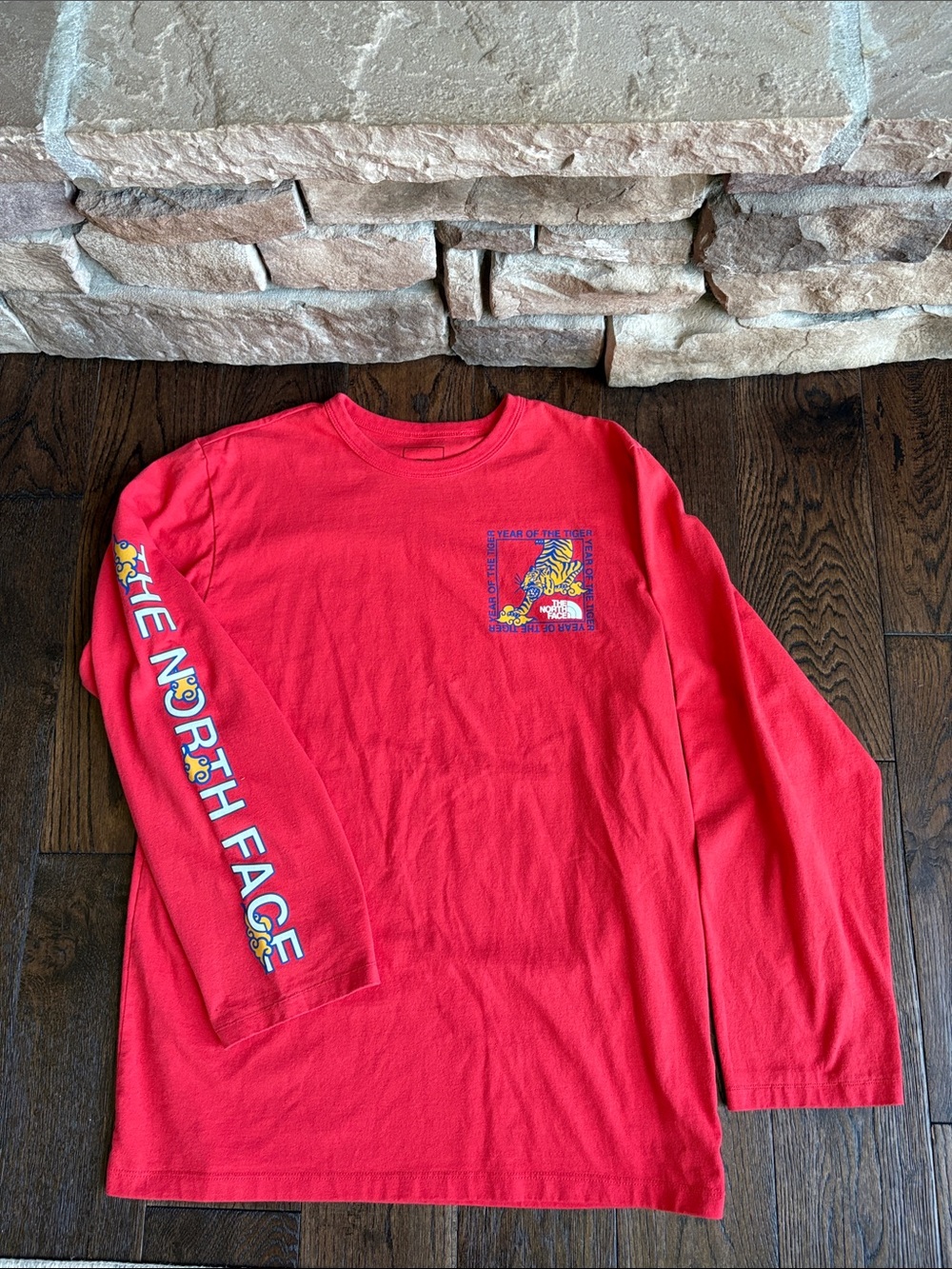 The North Face Men’s Long-Sleeve Graphic Tee with Sleeve Logo